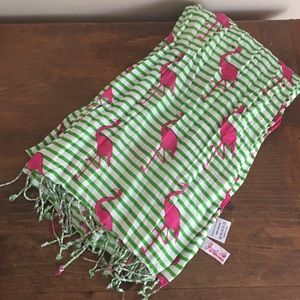 NWOT flamingo scarf
